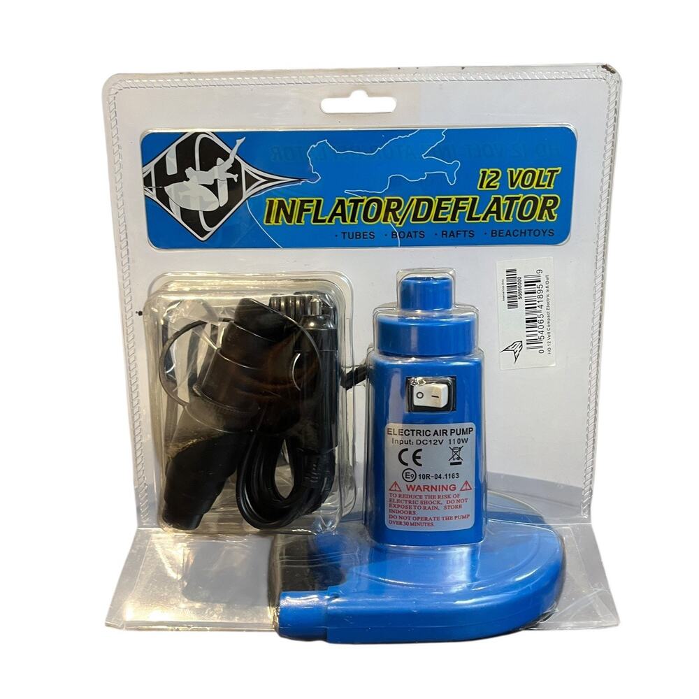 12 volt compact inflator/deflator electric air pump